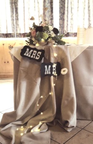 tavolo sposi