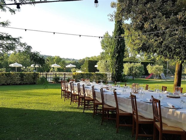 Allestimento in Giardino