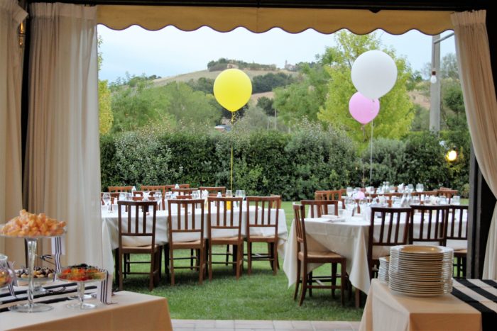 Allestimento all'esterno