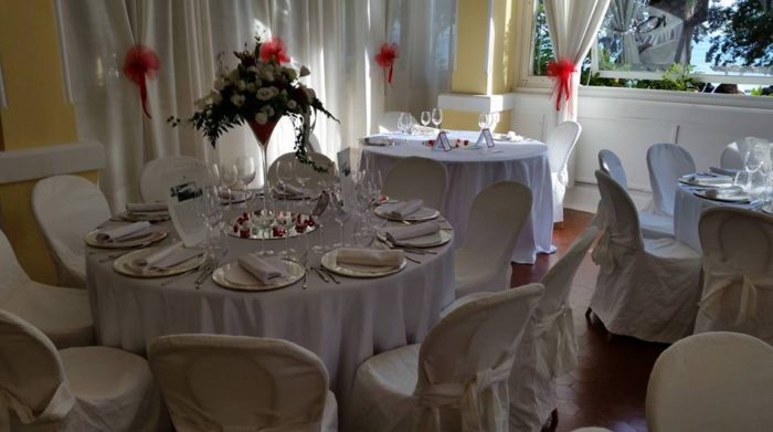 Un allestimento in sala intern