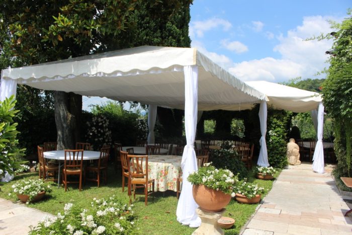 Gazebo allestito