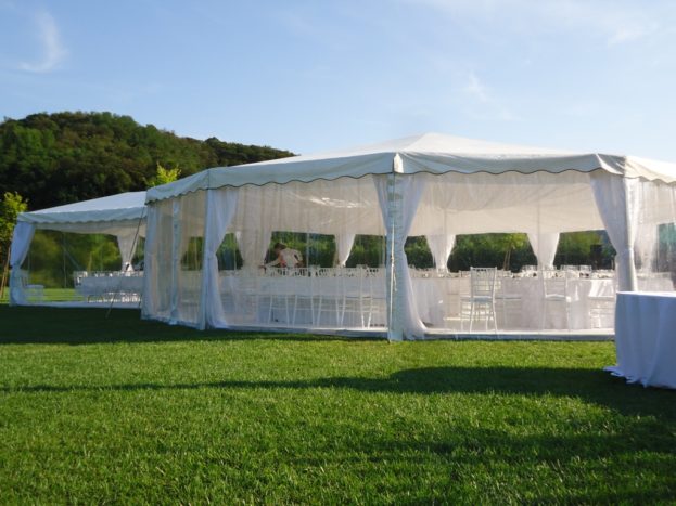Pagoda con allestimento