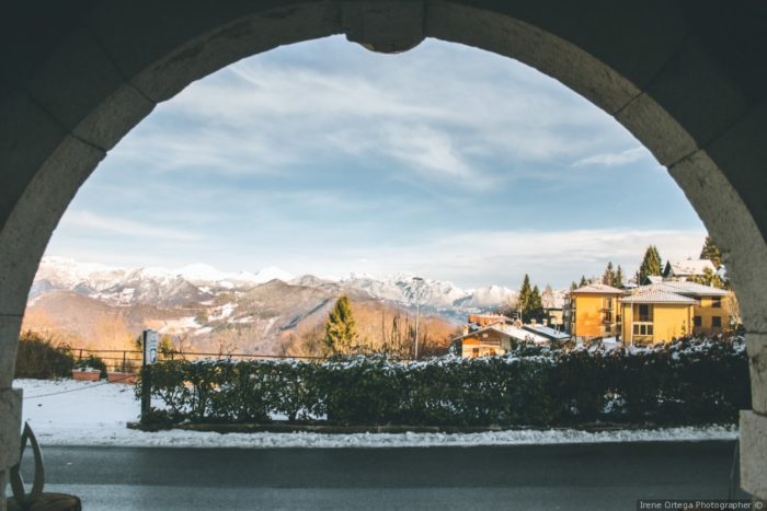 vista dall'entrata