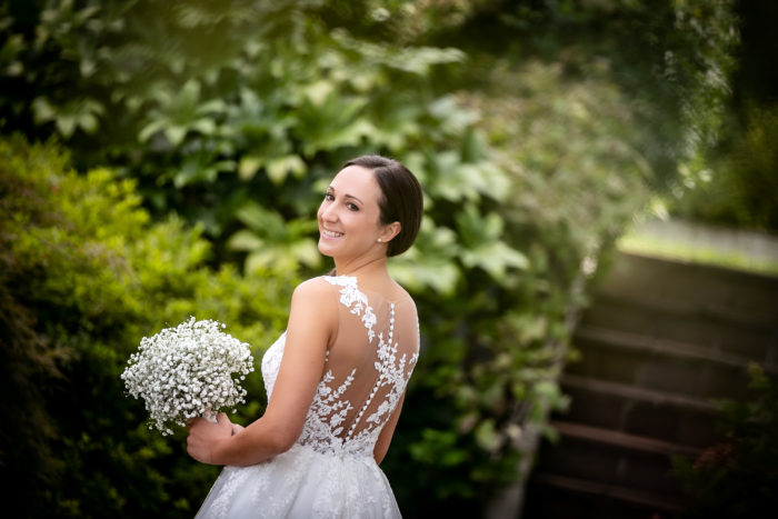 sposa all'aperto