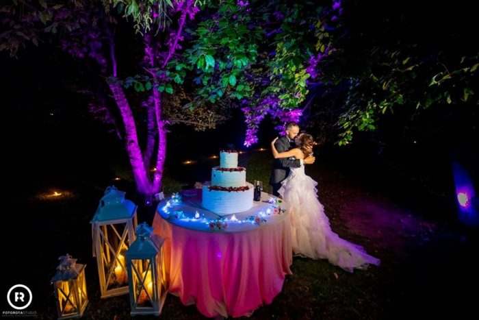 Allestimento tavolo torta