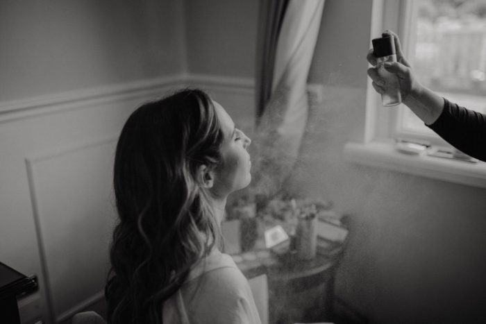 Setting spray 