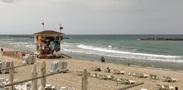 la spiaggia di Tel Aviv