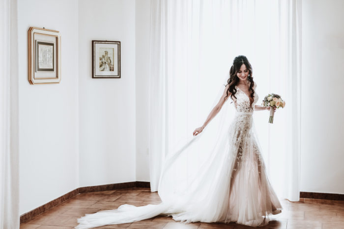 Bride and Bouquet