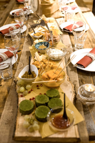 buffet sul tavolo