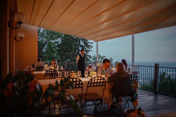 terrazza in notturna