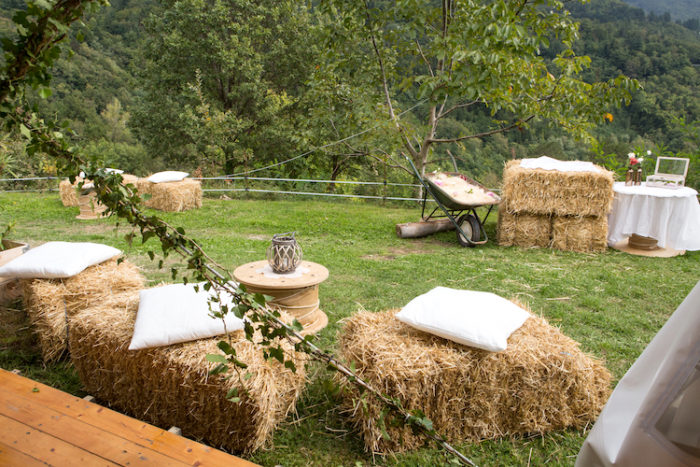 Salottino country paglia