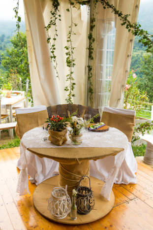 Tavolo sposi Country Chic