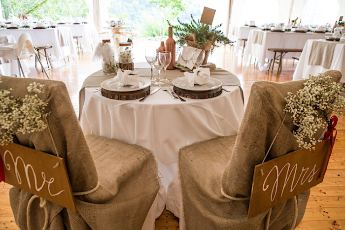 Tavolo sposi Shabby