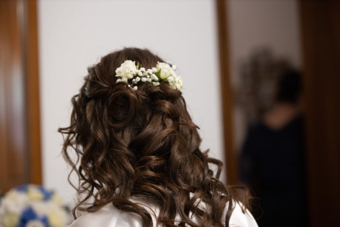 Inserzione di fiori freschi
