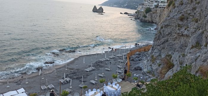 Allestimento catering in villa