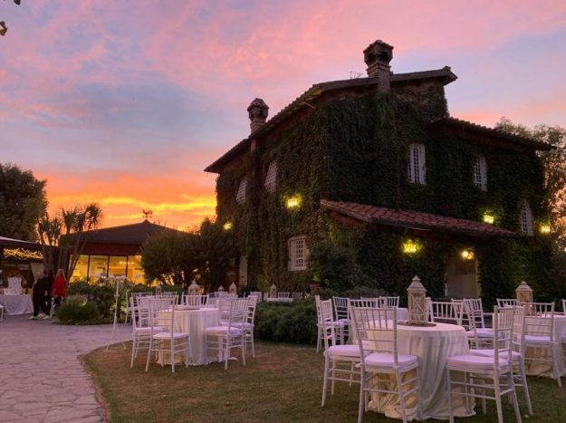 La villa al tramonto