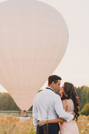 Mongolfiera al matrimonio