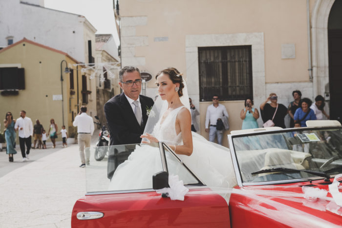 La sposa con il papà