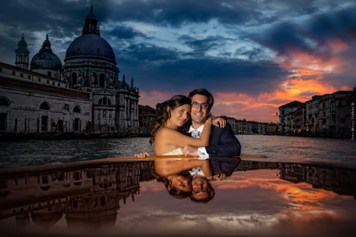 Taxi al tramonto Venezia