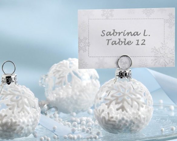 Segnaposto Tema Neve