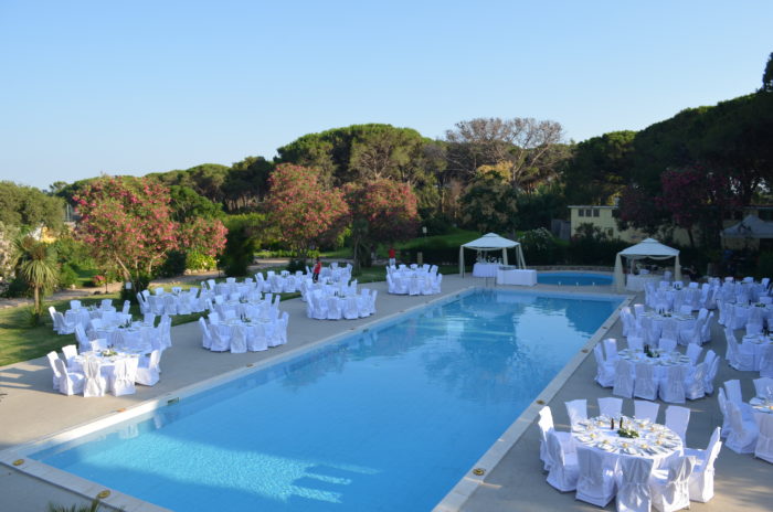 matrimonio bordo mirtillo pool