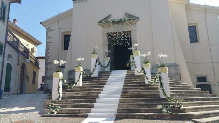 Colonne con phalaenopsis