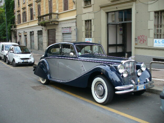 Jaguar MKV bicolore blu/argent