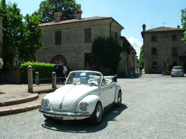 Maggiolone cabrio bianco