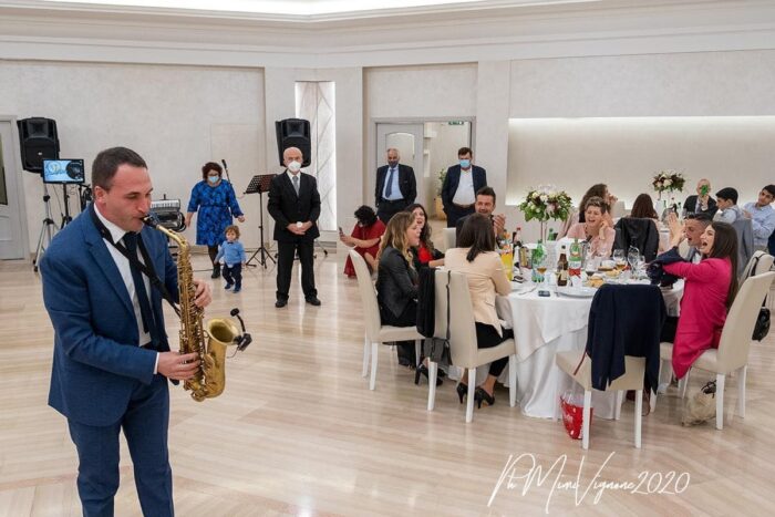 Esibizione al sax