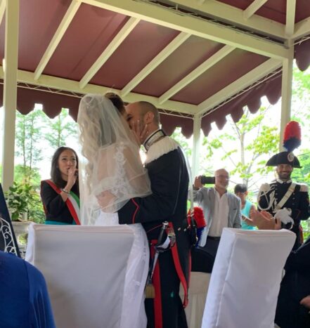 MAtrimonio in alta uniforme