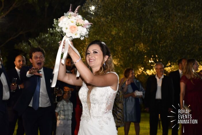 Lancio del bouquet