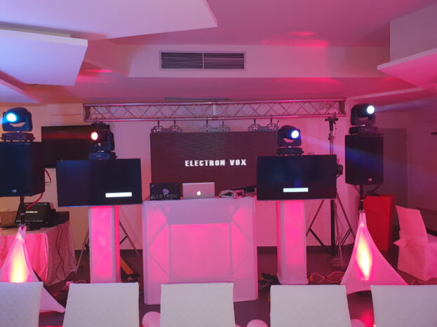 Setup con led wall