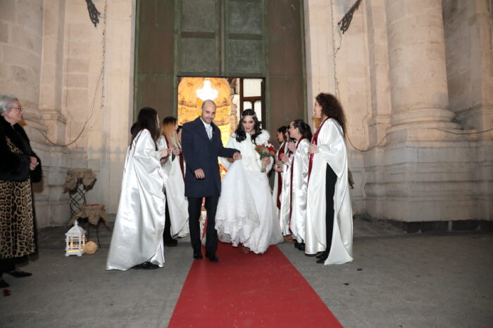 Uscita sposi canto a cappella