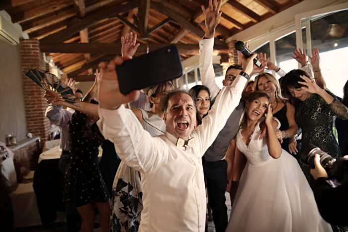 Animazione con selfie sposi