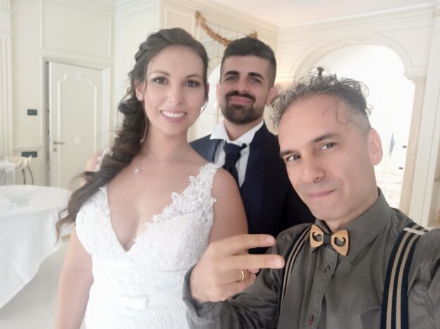 Selfie sposi matrimonio Milano