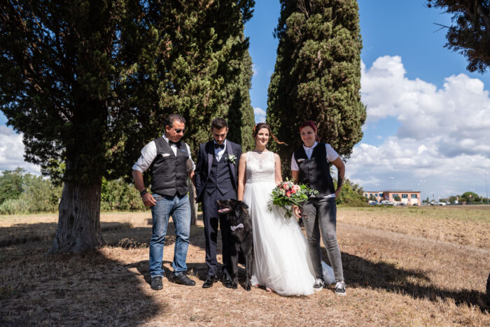Luca, gli sposi e Giulia