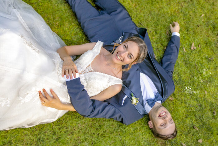 on the grass