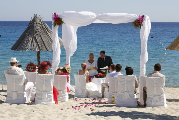 La cerimonia vista mare