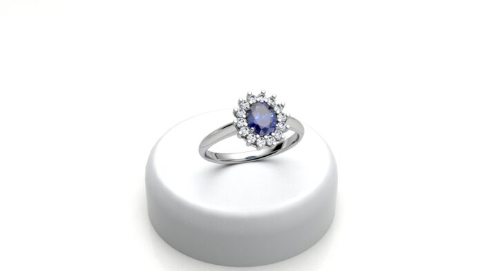 Anello Kate - Zaffiro Blu