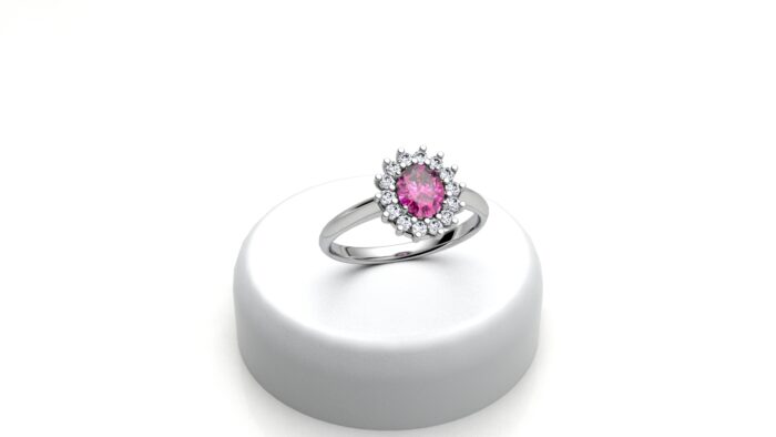 Anello Kate - Zaffiro Rosa