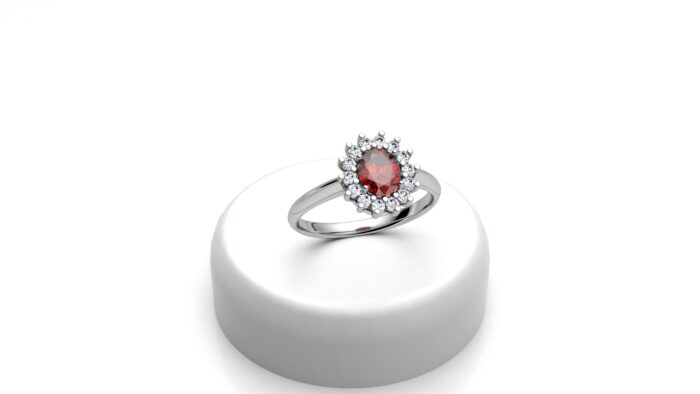 Anello Kate - Rubino