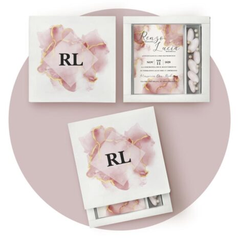 Part.Scatola Marmo Rosa 
