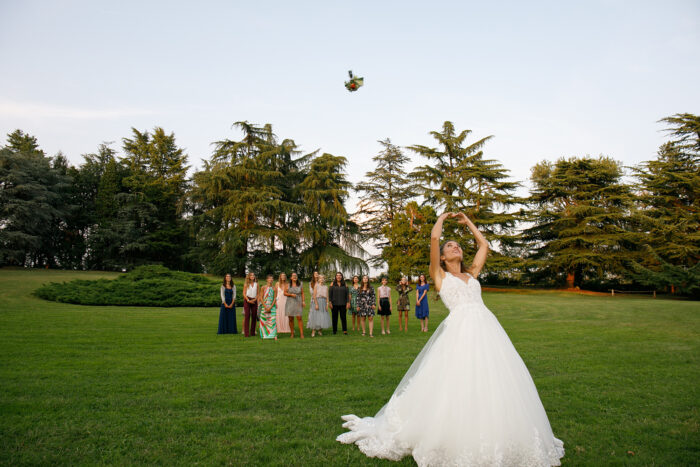Il lancio del bouquet