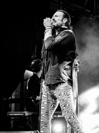 On stage