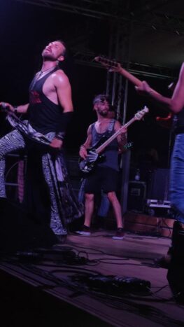 On stage