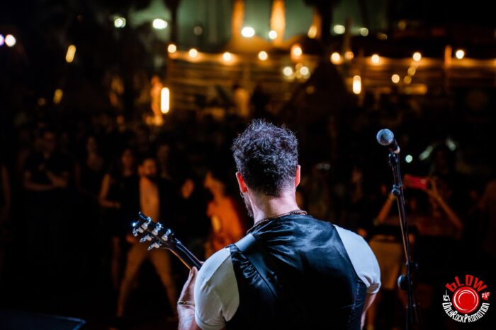 On stage