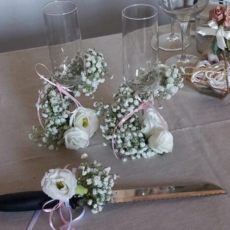 Decorazione calici e posate sp