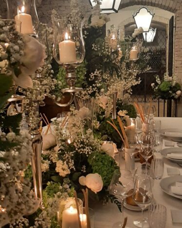 Decorazioni con candelabri