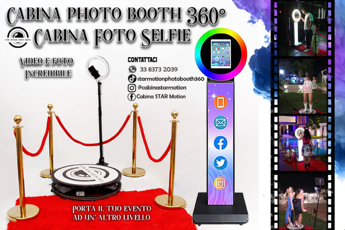NOLEGGIO PHOTOBOOTH360 E FOTO