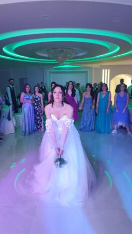 lancio del bouquet